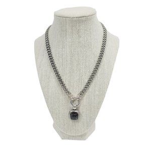 David Yurman Double Wheat Necklace with Pave Diamonds